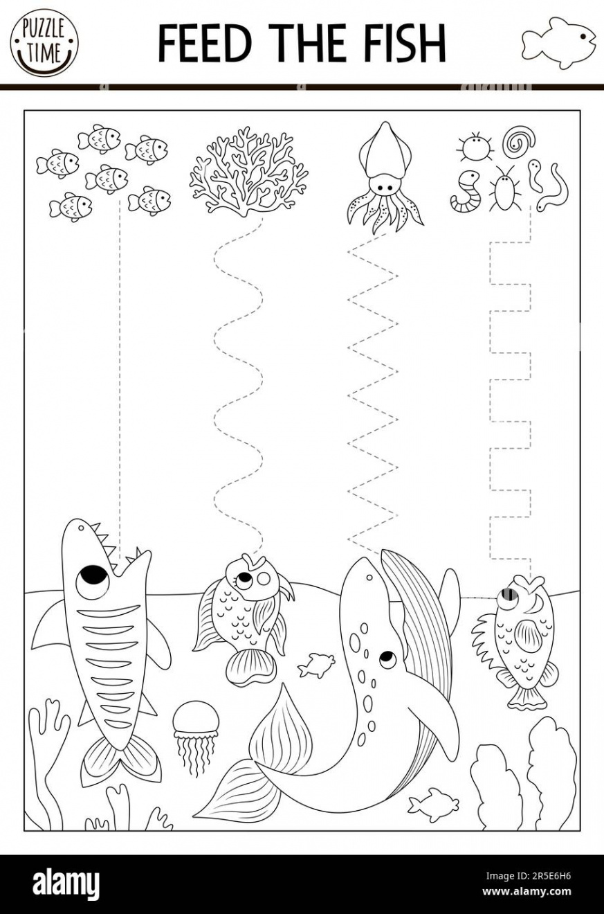 Vector under the sea handwriting practice worksheet