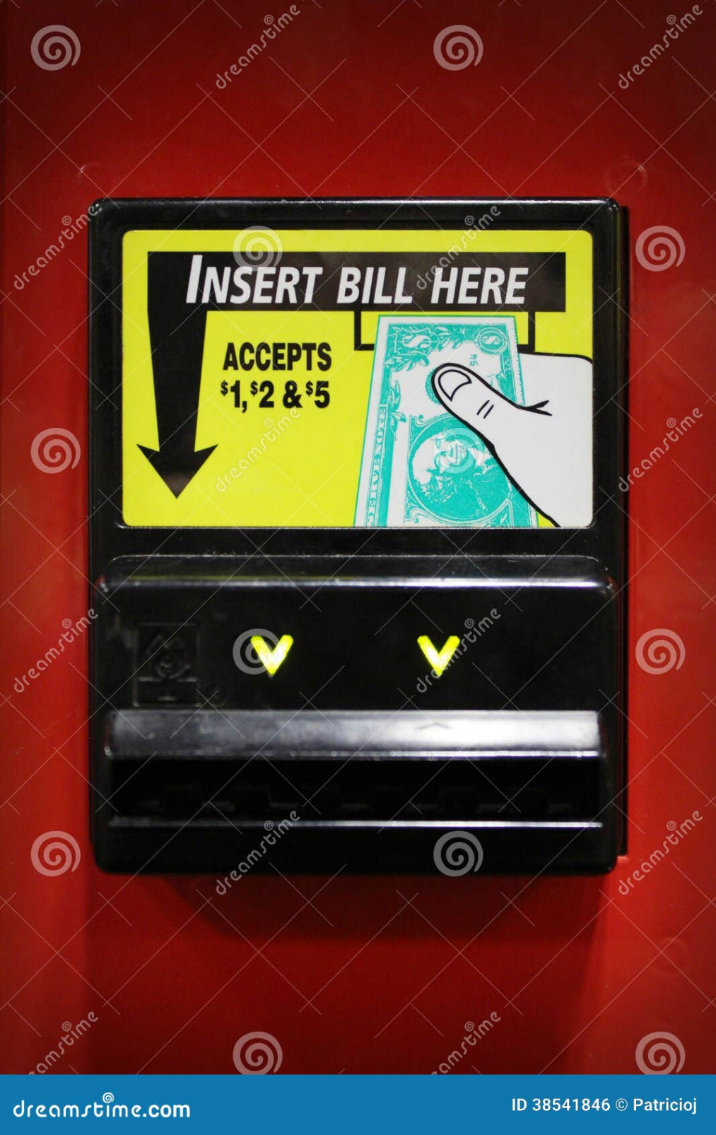 Vending Machine Bill Acceptor Stock Photo - Image of space