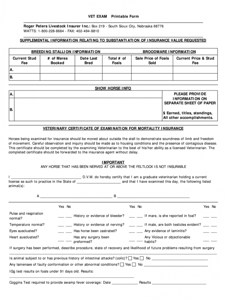 Vet forms printables: Fill out & sign online  DocHub