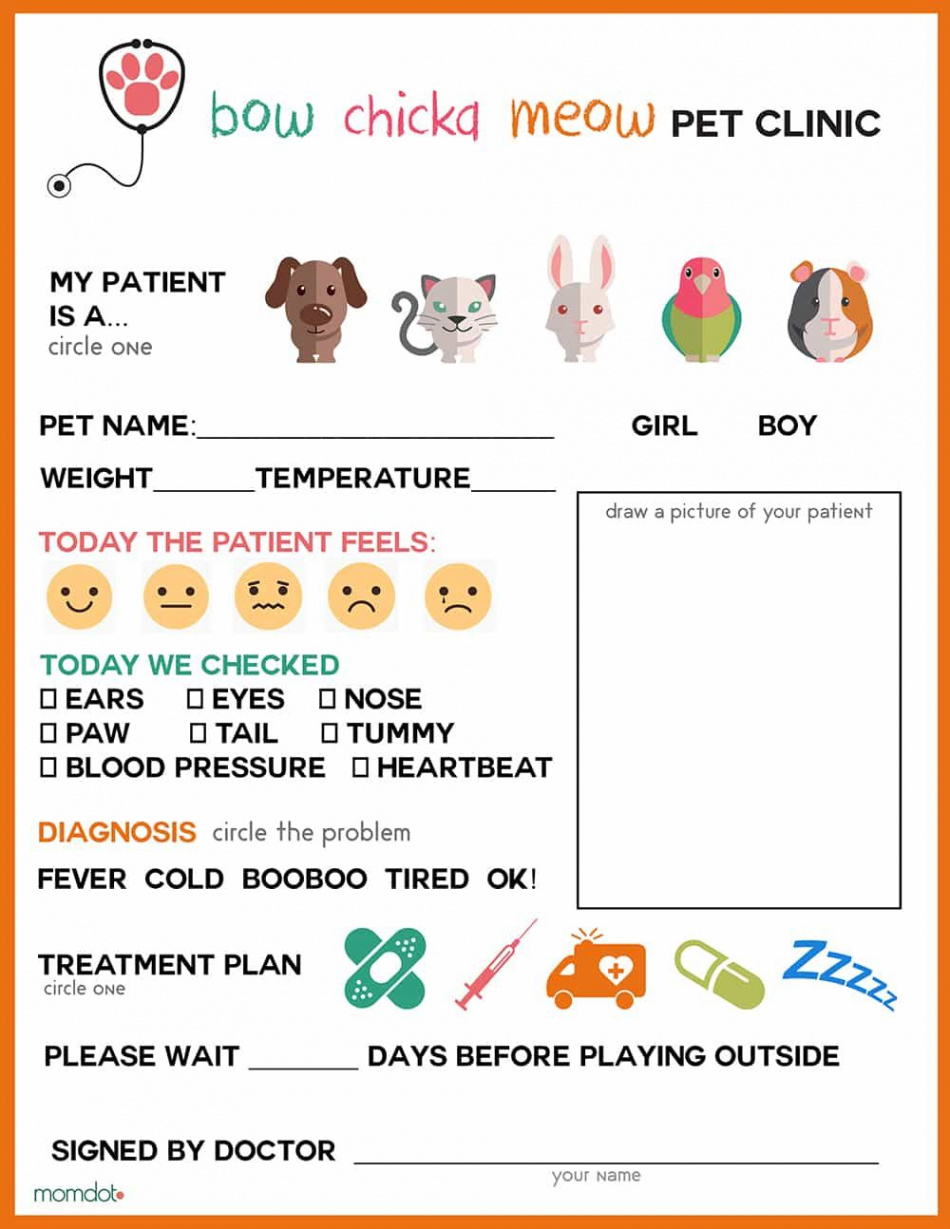 Veterinary Printables and Pretend Play  Dramatic play preschool