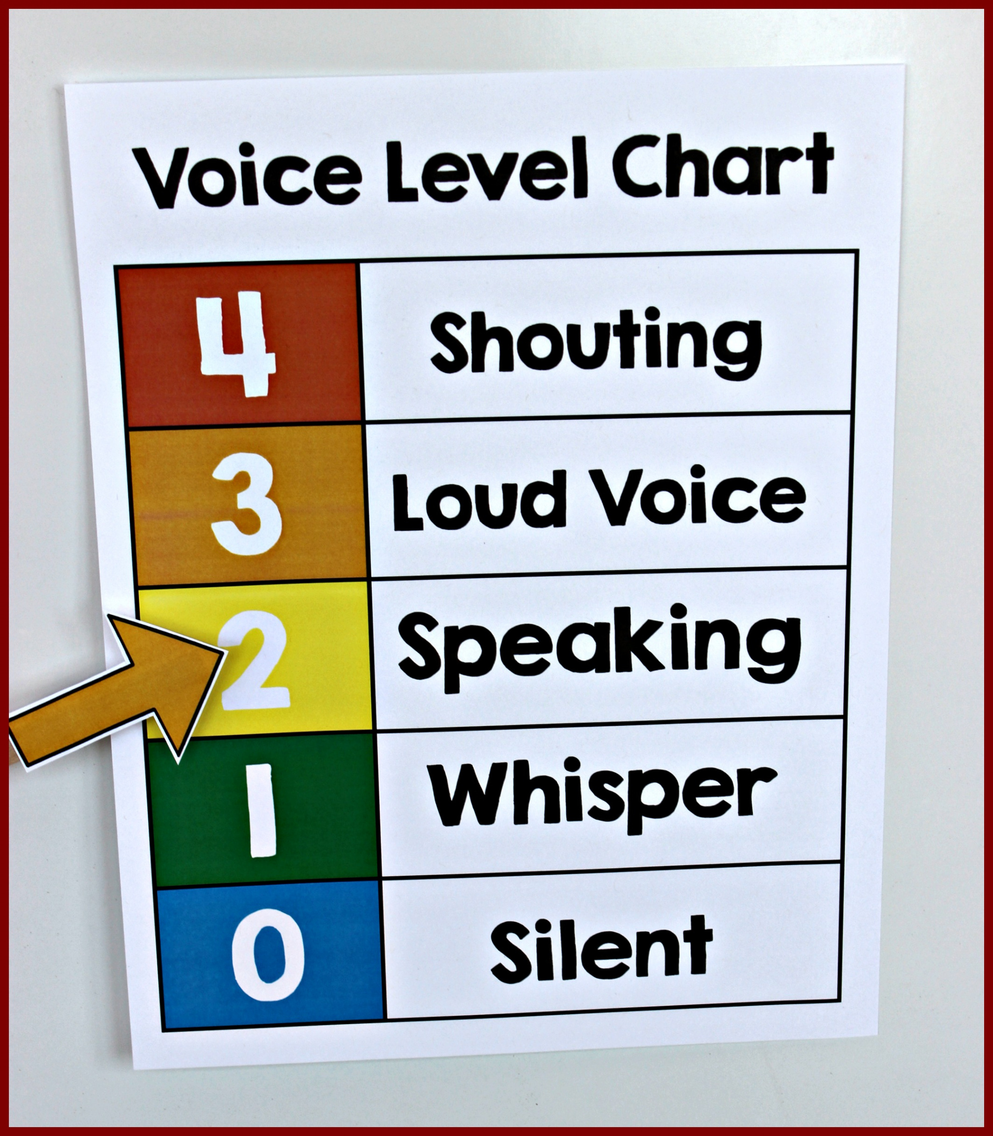 Voice Level Chart FREEBIE! - Make Take & Teach