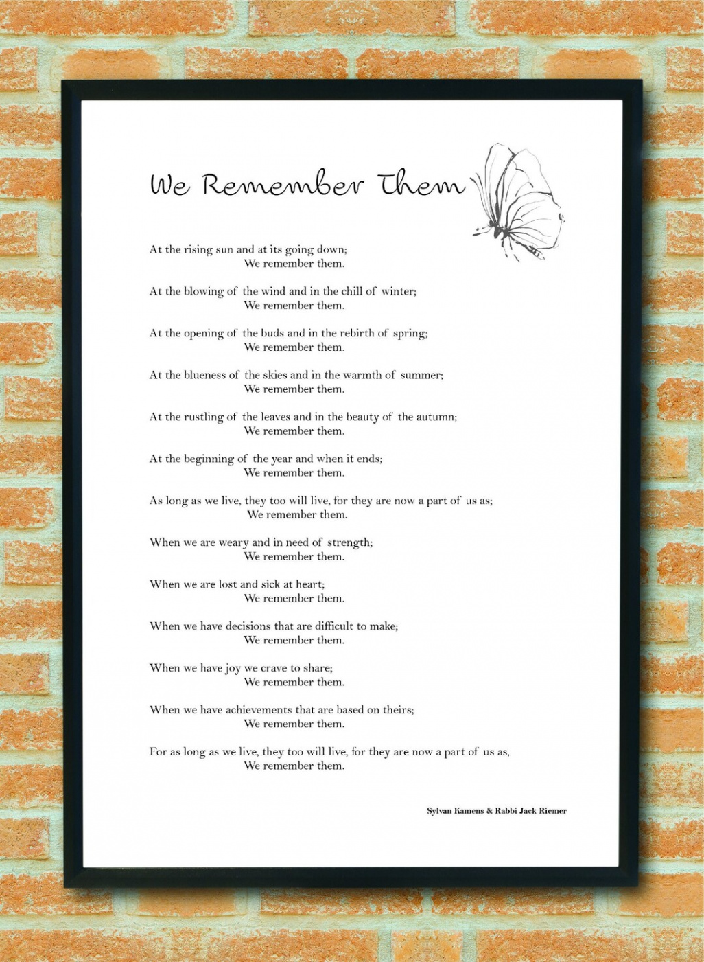 We Remember Them A Litany of Remembrance Love and Loss Memorial Day Digital  Poem Quote Bereavement Instant Download A JPEG PDF - Etsy