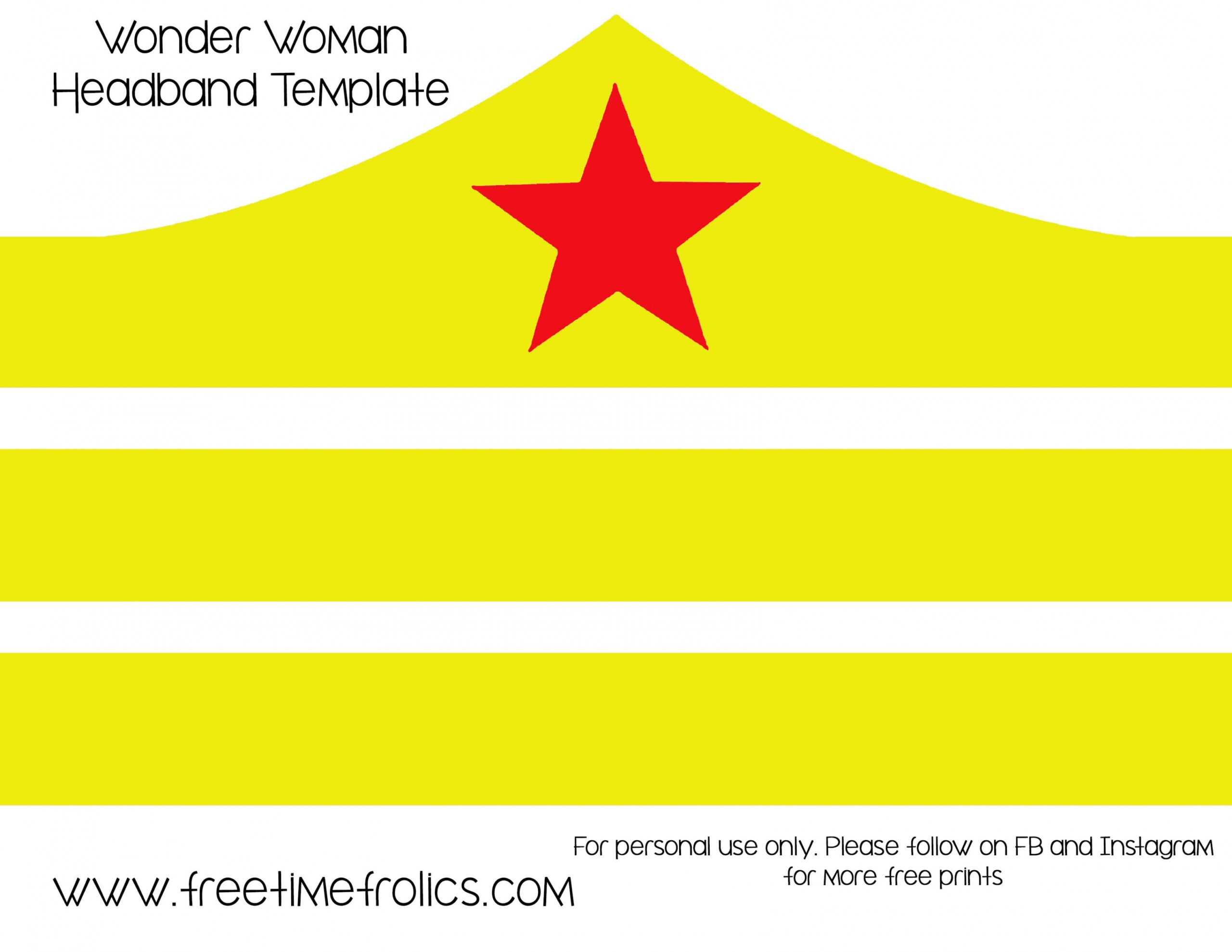 wonder woman headband template - Free Time Frolics  Headbands for