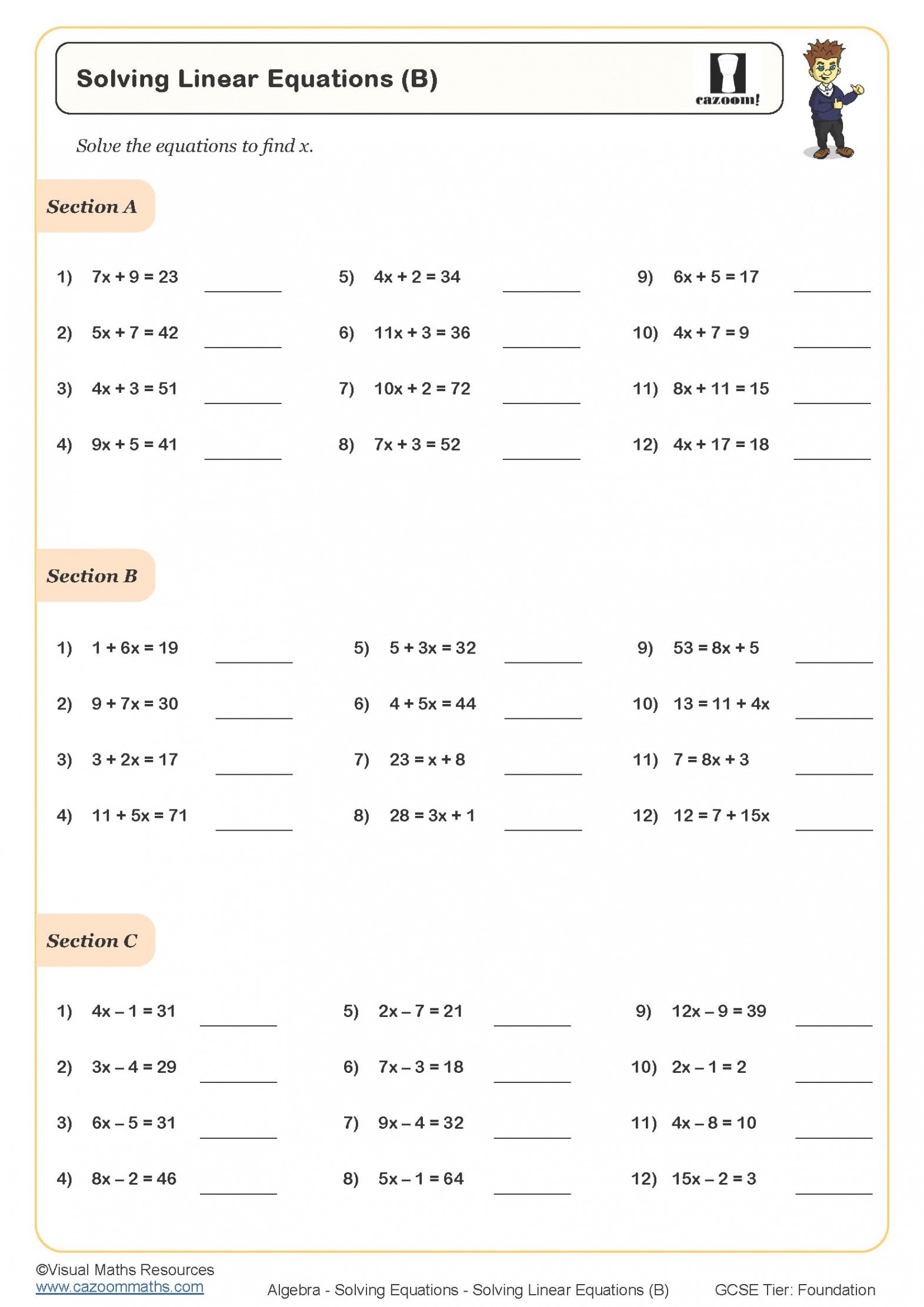 Year  Maths Worksheets  Cazoom Maths Worksheets