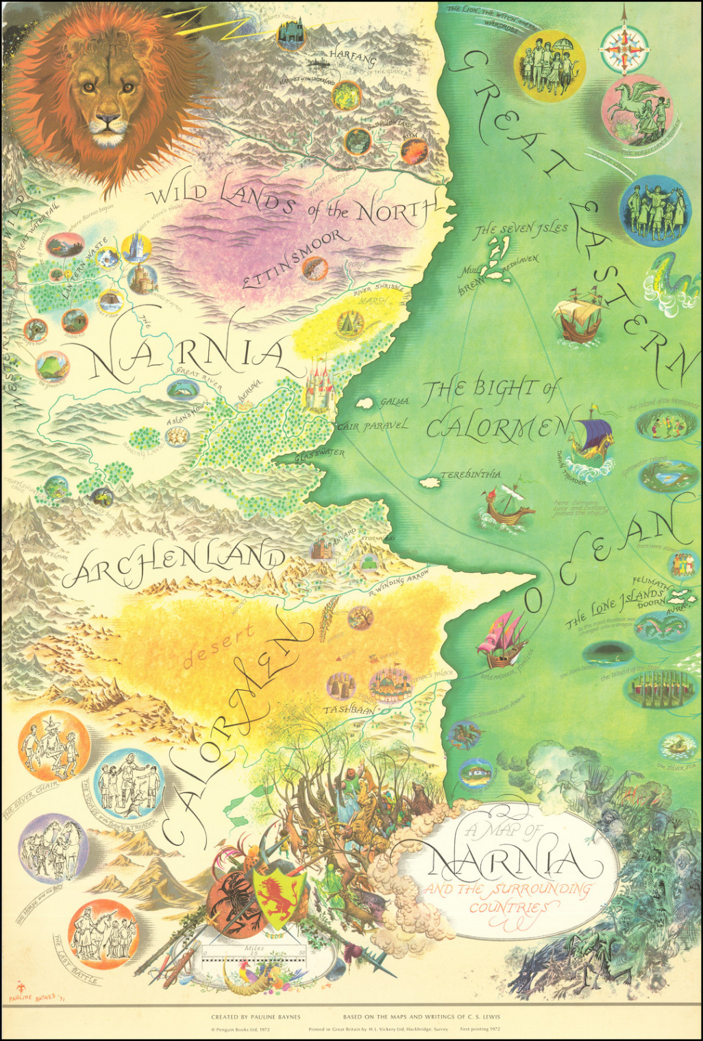 A Map of Narnia and the Surrounding Countries - Barry Lawrence