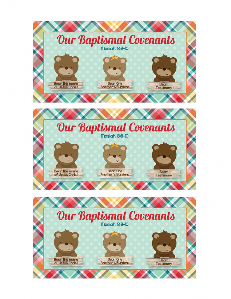 A Pocket full of LDS prints: The Three bears of baptism - Free tags!