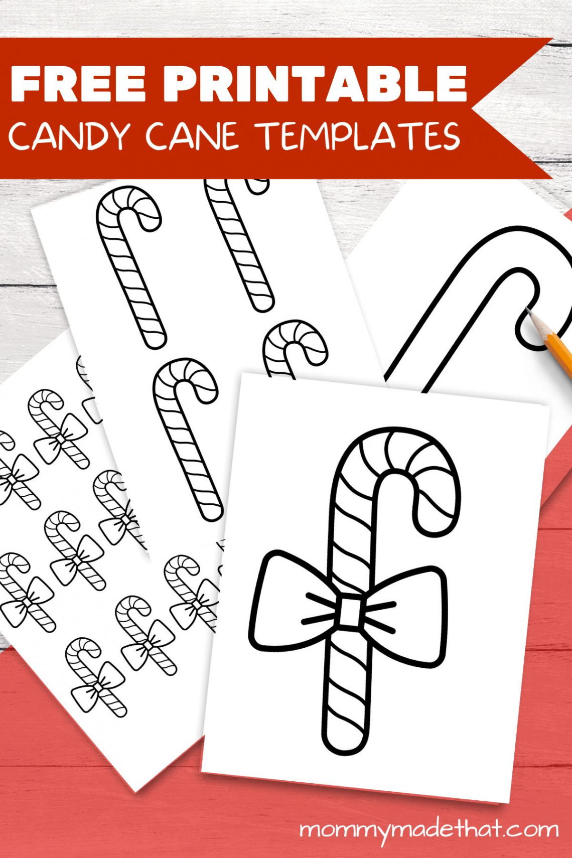 Adorable Candy Cane Templates (Free Printables!)