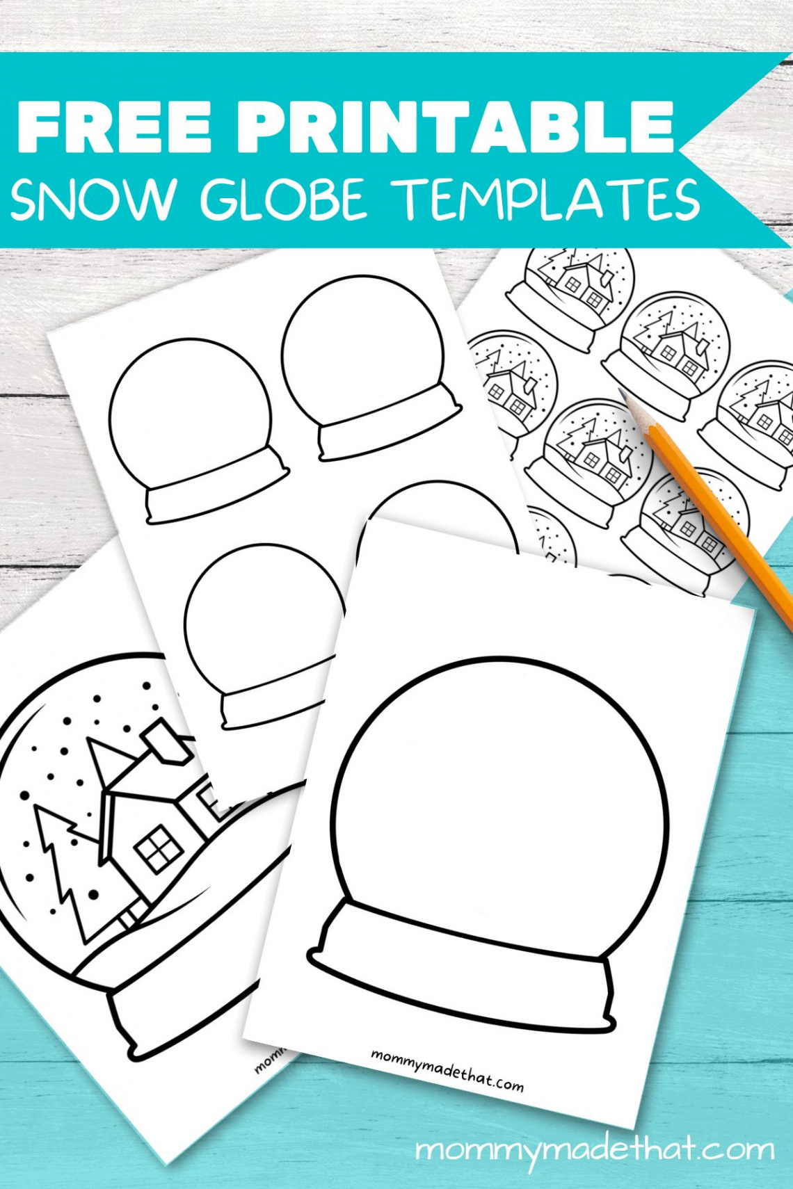 Adorable Snow Globe Templates (Free Printables!)