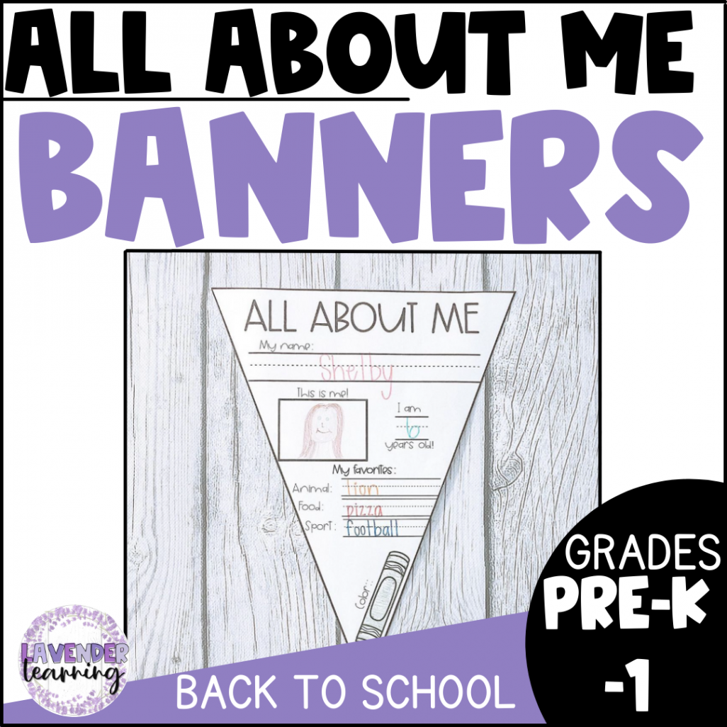 All About Me Banner - All About Me Pennant Banner - All About Me