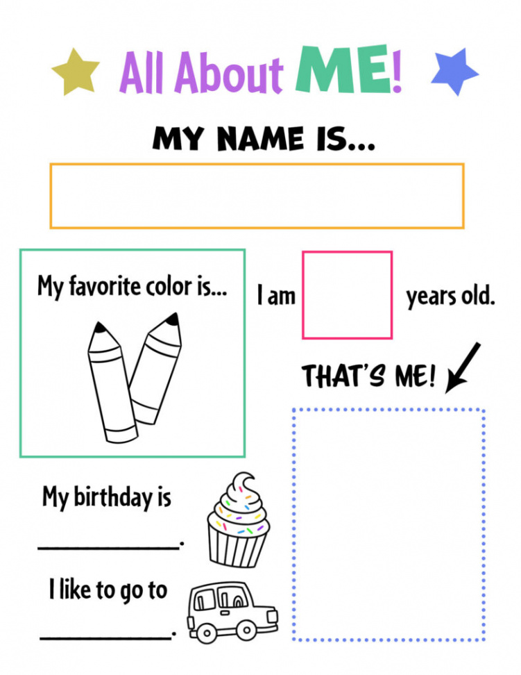 All About ME!" Free Printable Preschool Activities ⋆ The Hollydog