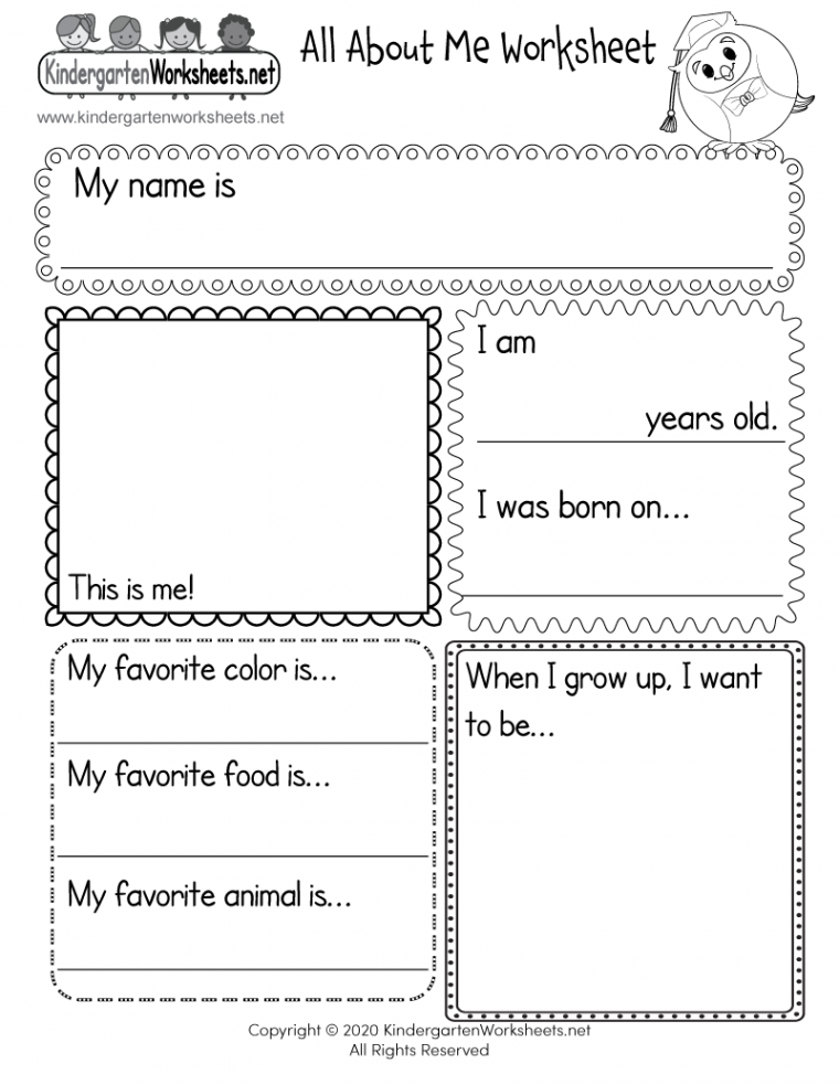 All About Me Worksheet - Free Printable, Digital, & PDF