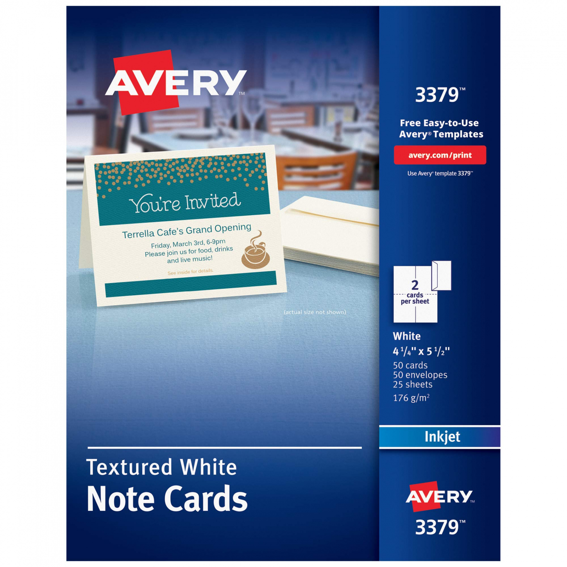 Amazon.com : Avery Printable Note Cards, ." x