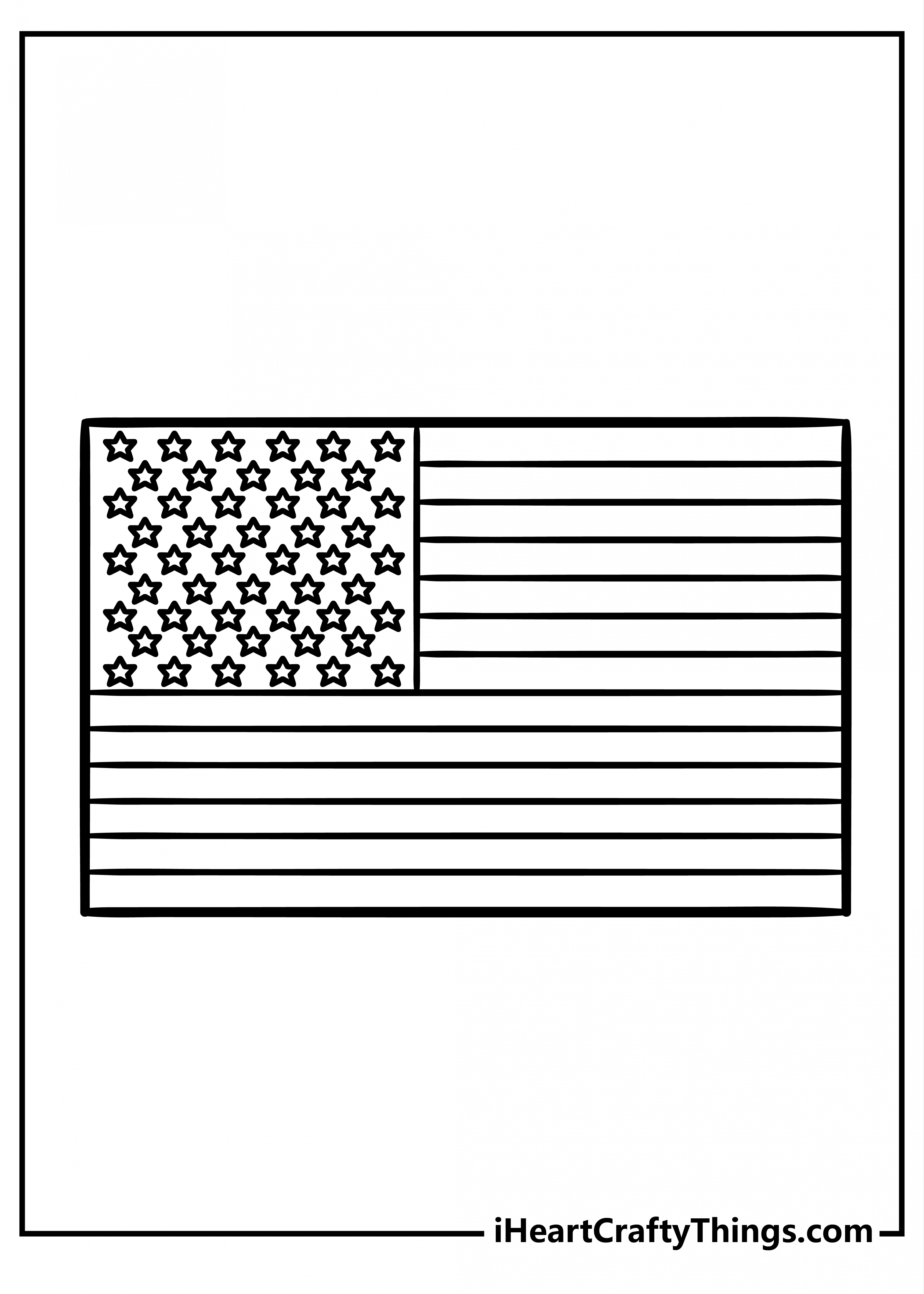 American Flag Coloring Pages (% Free Printables)