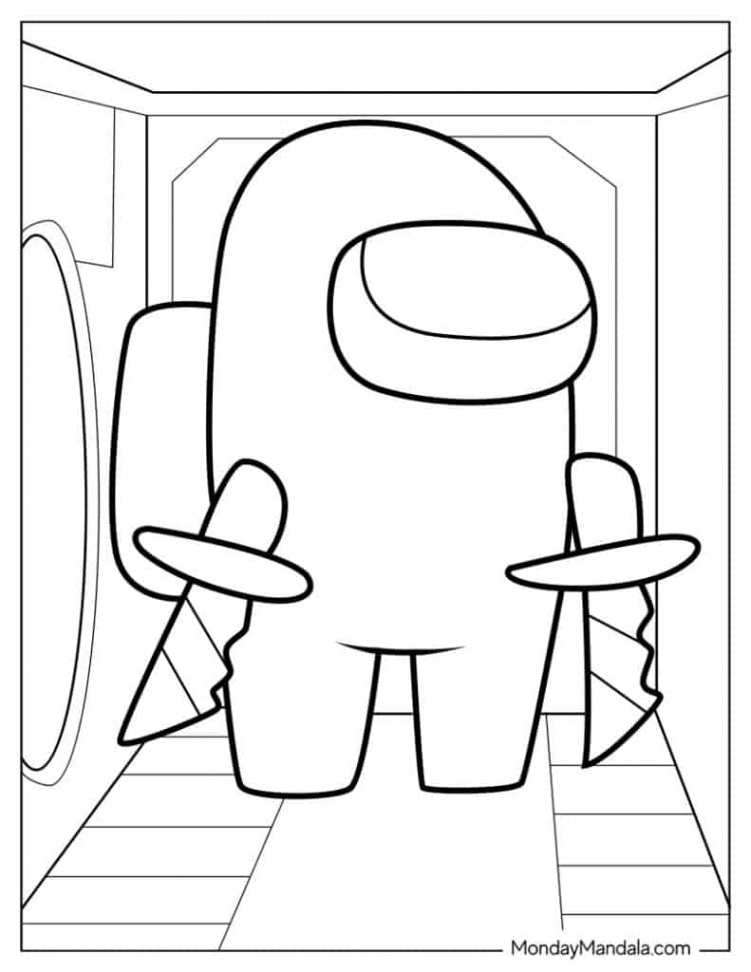 Among Us Coloring Pages (Free PDF Printables)