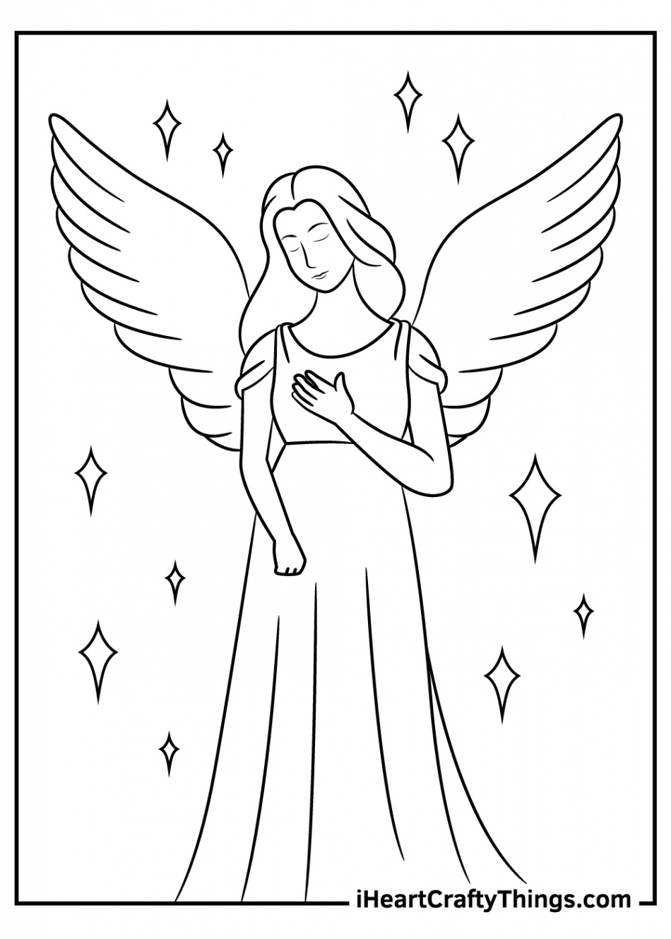 Angels Coloring Pages (Updated )