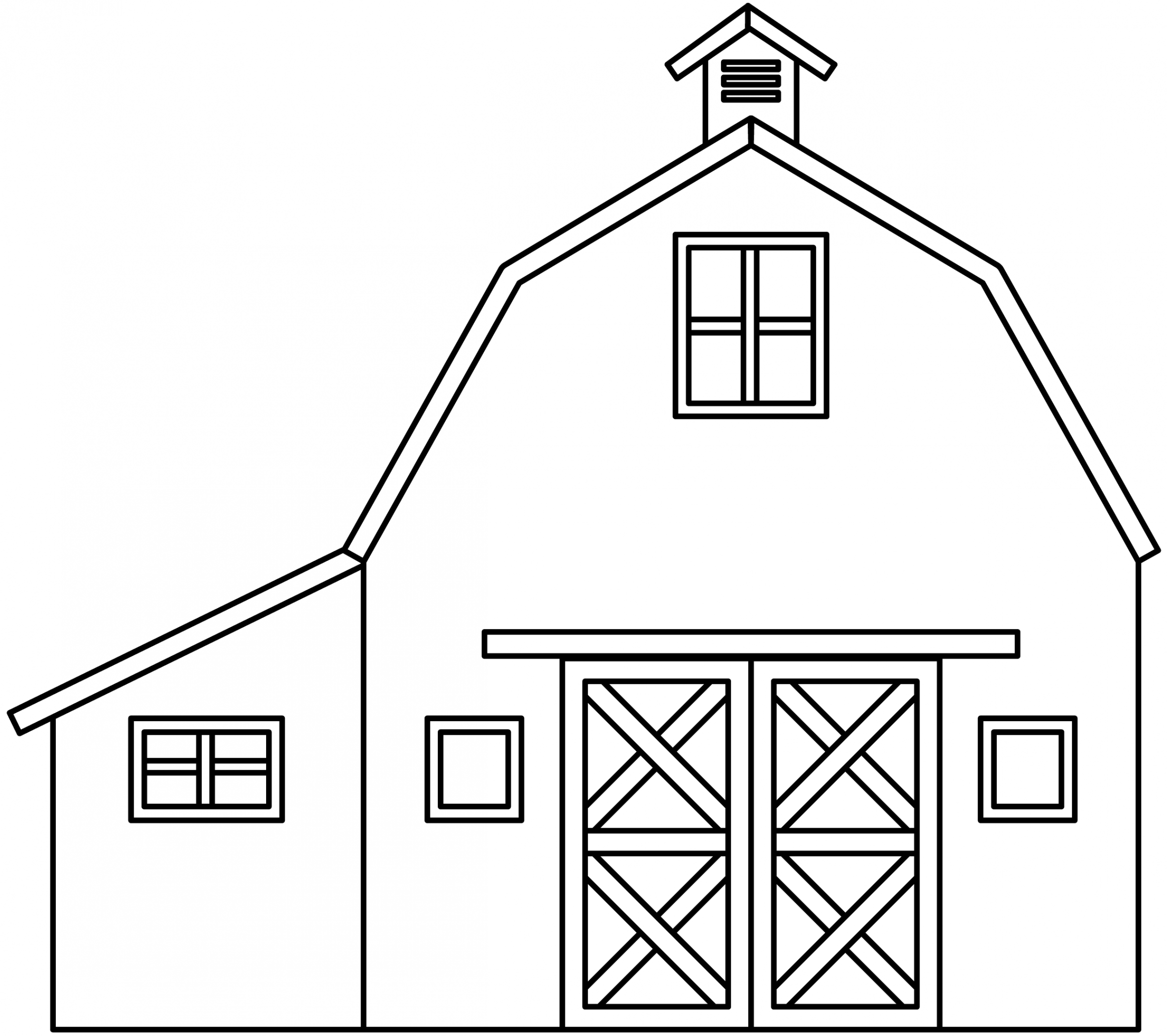 Barn Printable Template  Free Printable Papercraft Templates