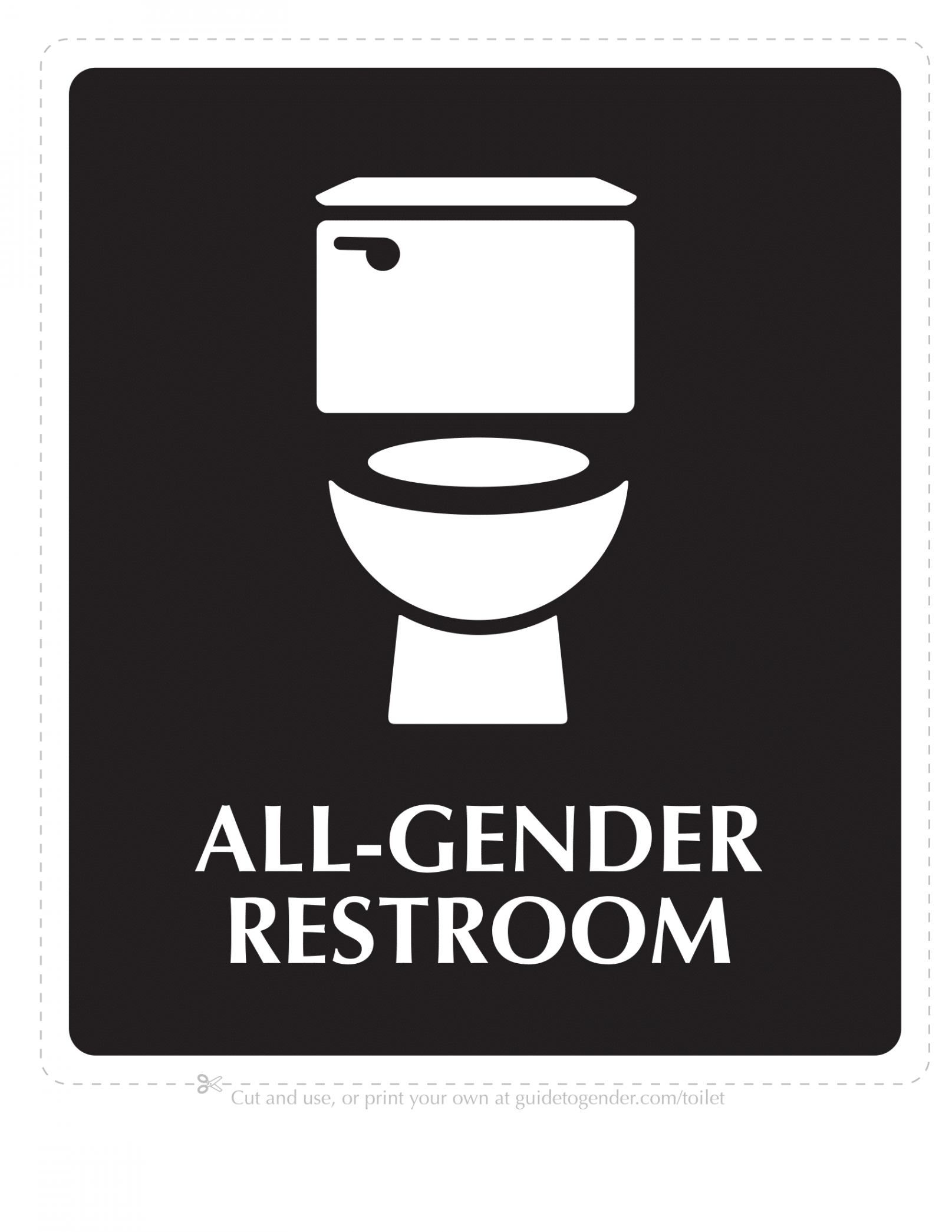 Bathroom Signs  Poster Template