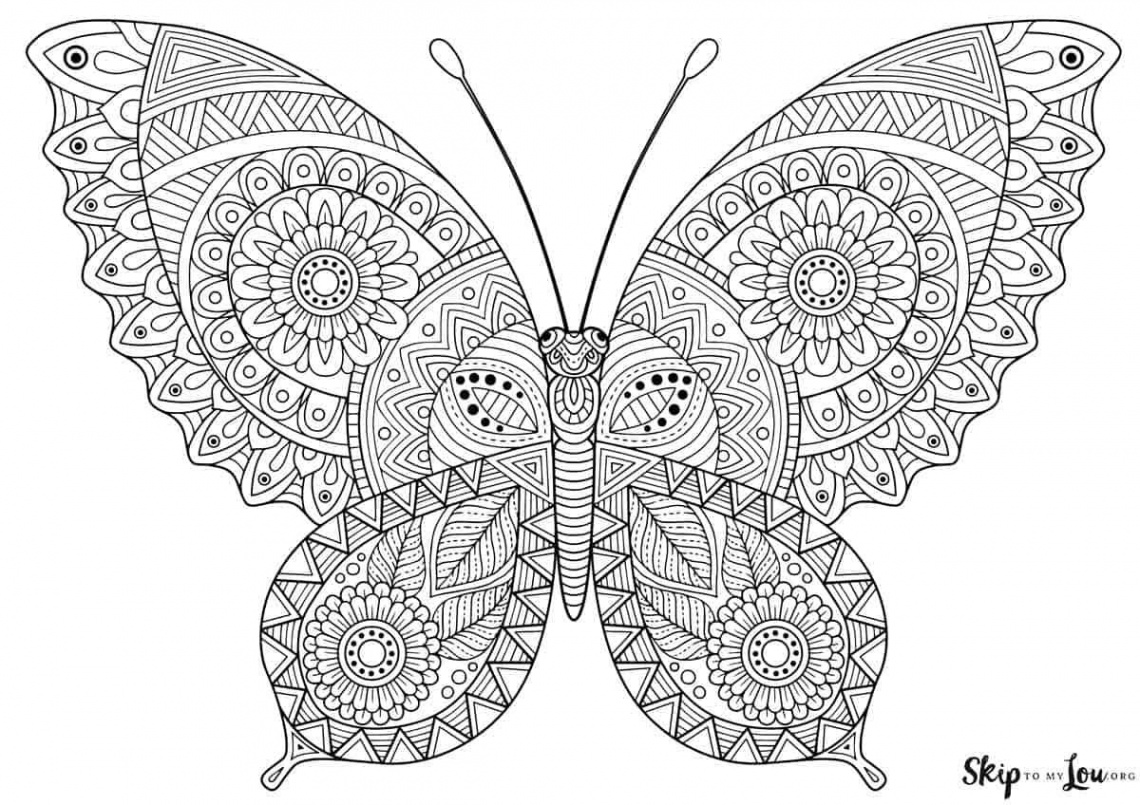 Beautiful Butterfly Coloring Pages to Download and Print