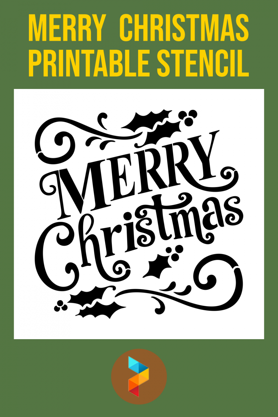 Best Merry Christmas Free Printable Stencil - printablee