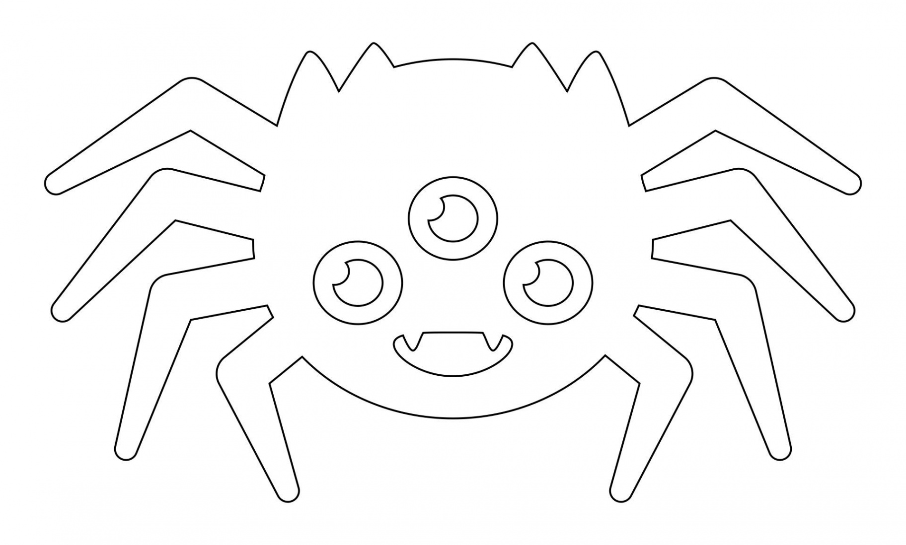 Best Printable Spider Template PDF for Free at Printablee