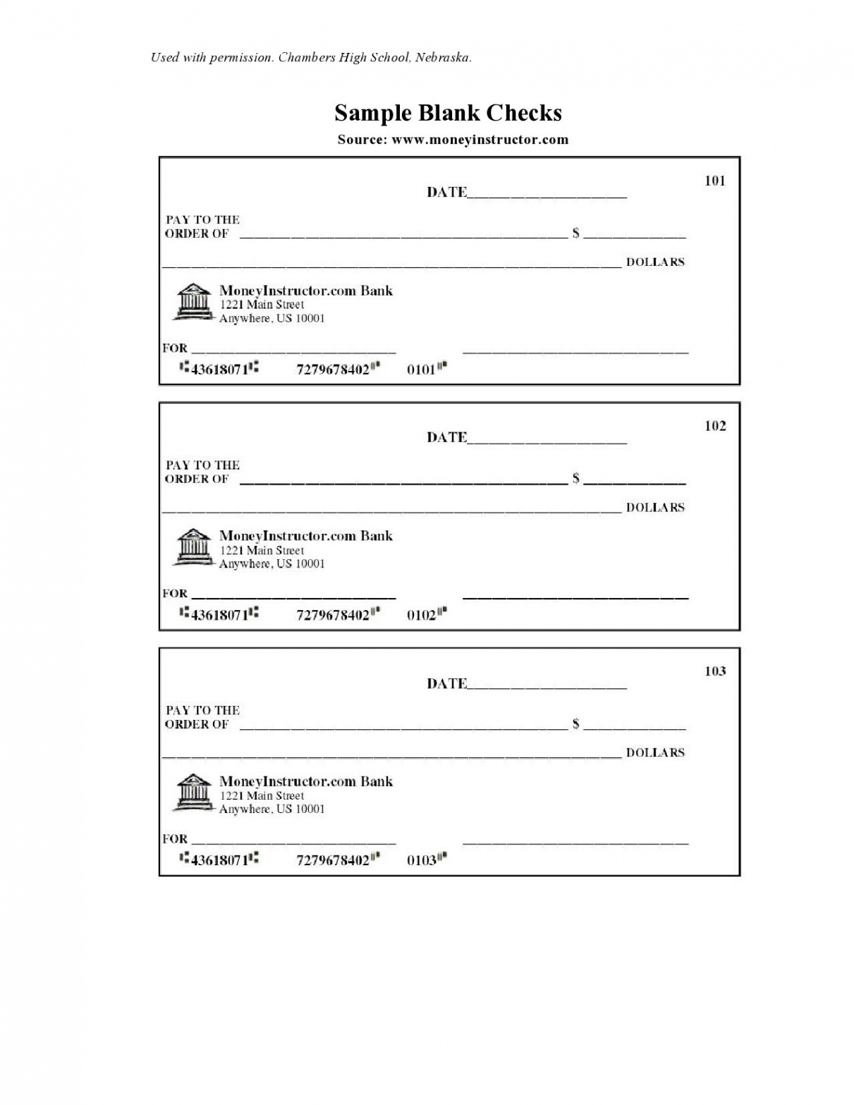 Blank Check Templates (Real & Fake) ᐅ TemplateLab