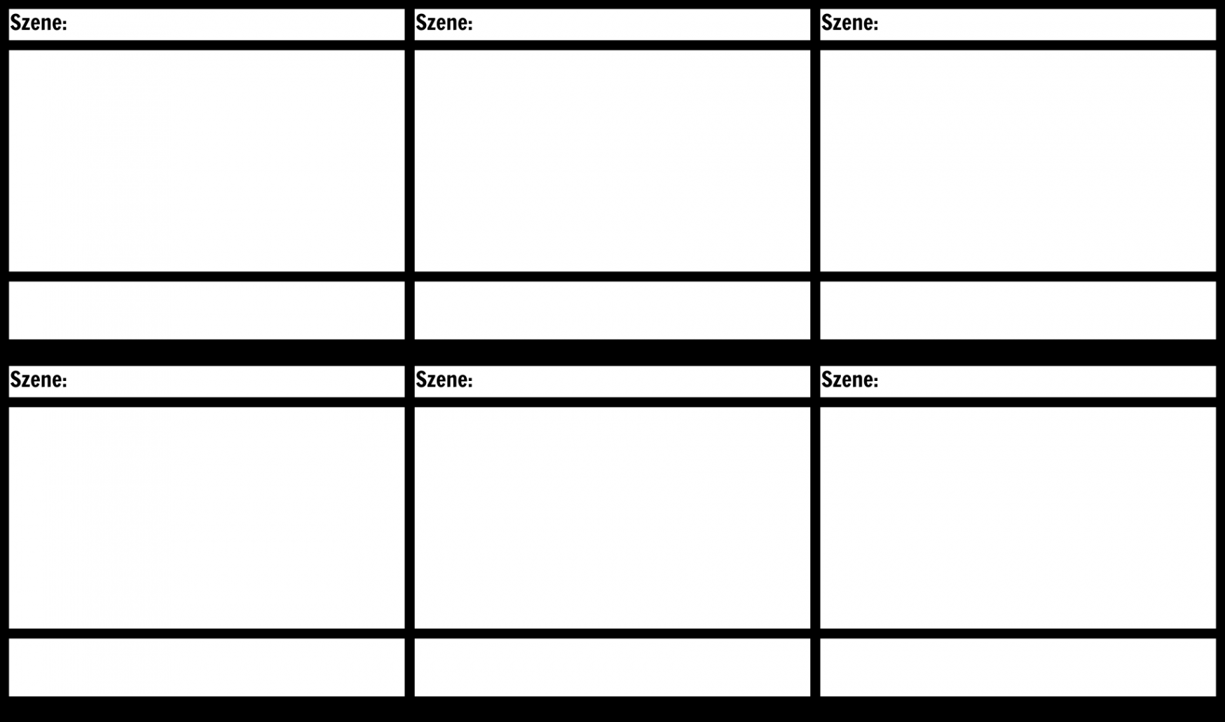 Blank Film Storyboard Vorlage Storyboard by de-examples