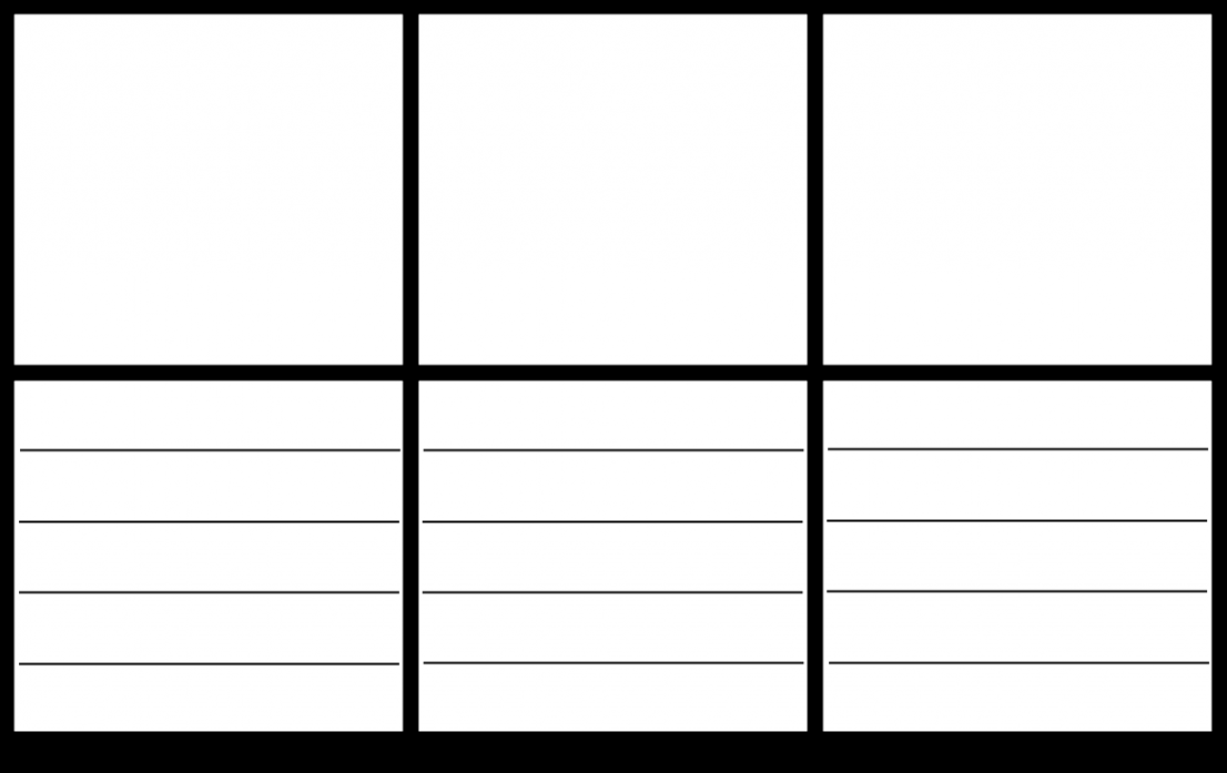 Blank Storyboard Template with Lines Storyboard