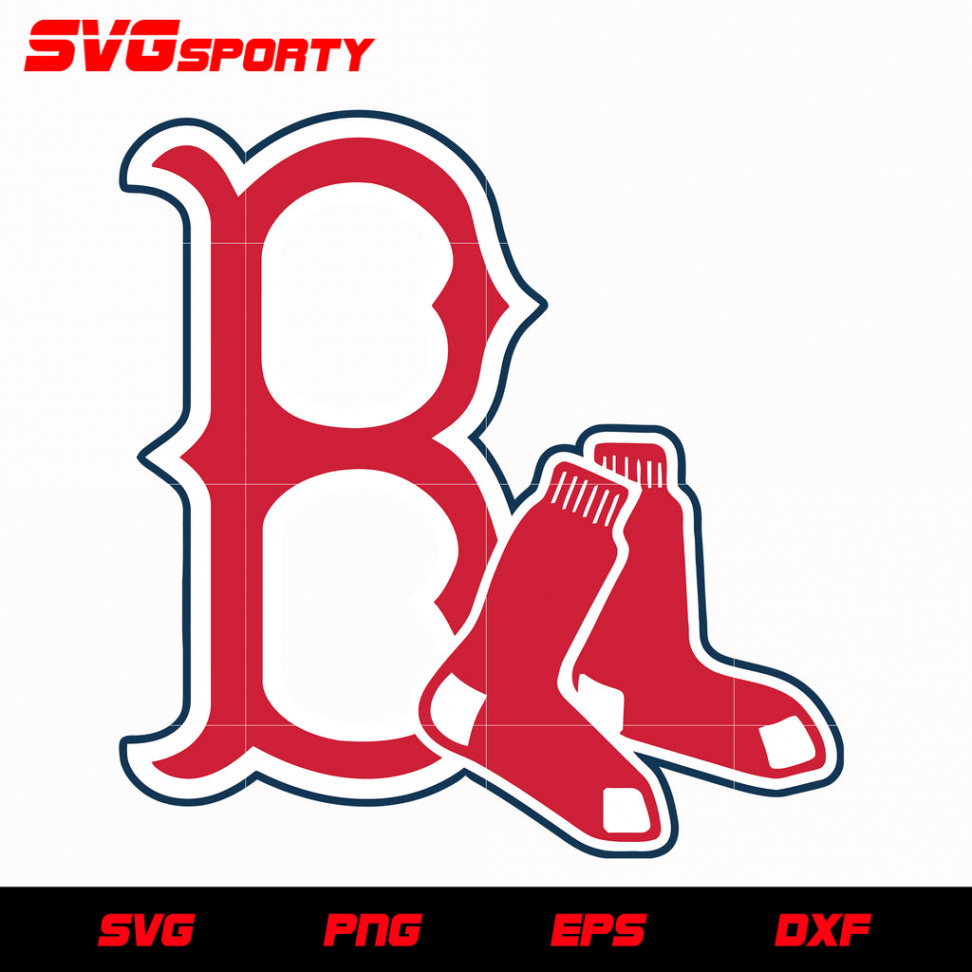 Boston Redsox B Logo  svg, mlb svg, eps, dxf, png, digital file