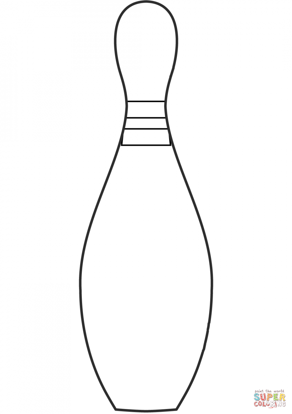 Bowling Pin coloring page  Free Printable Coloring Pages