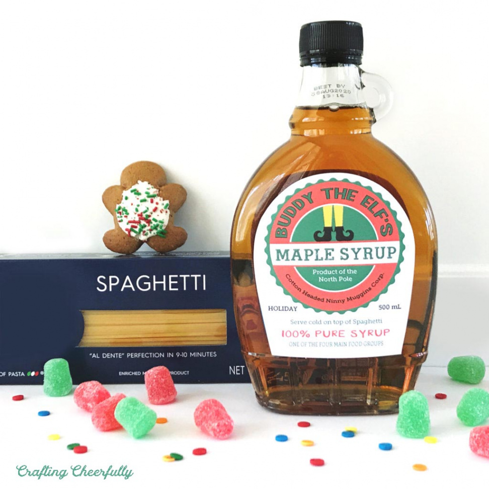 Buddy the Elf Syrup Label - Free Printable - Crafting Cheerfully