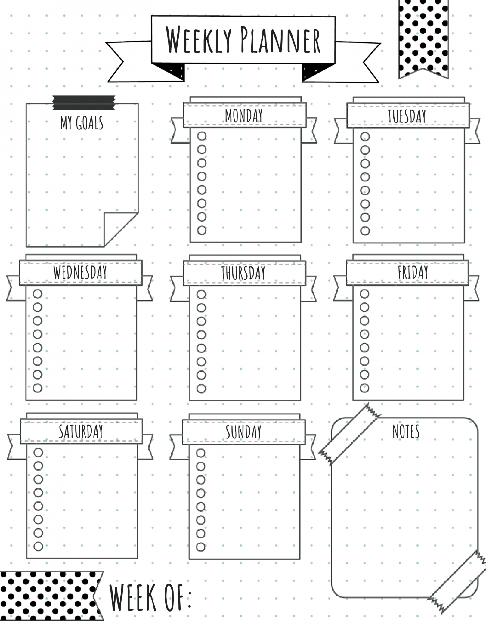 Bullet Journal Layouts