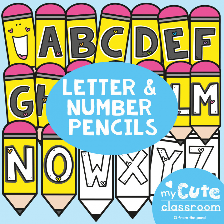 Bulletin board letters for the classroom - just print and display