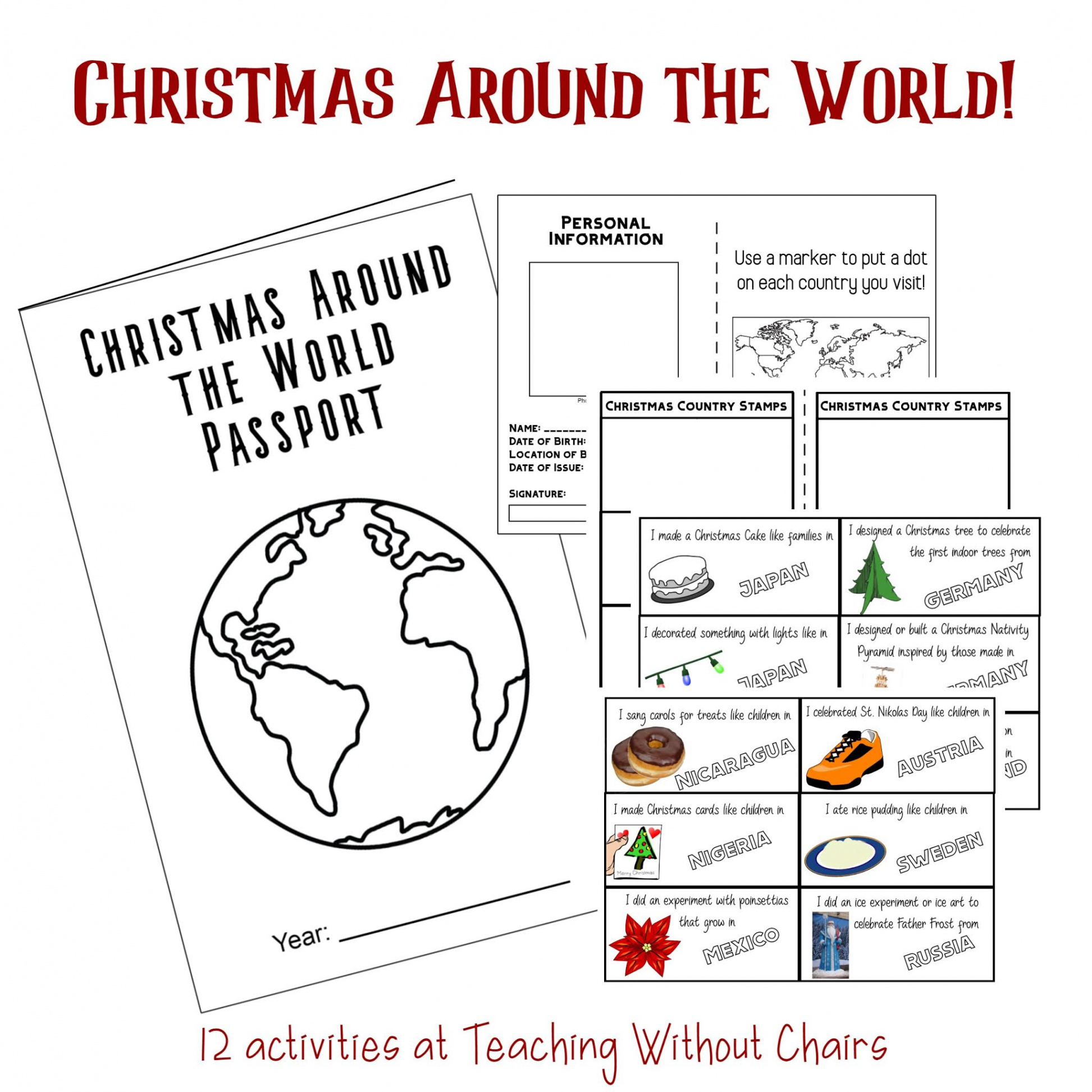 Christmas Around the World For Kids Activities -- Homeschooling