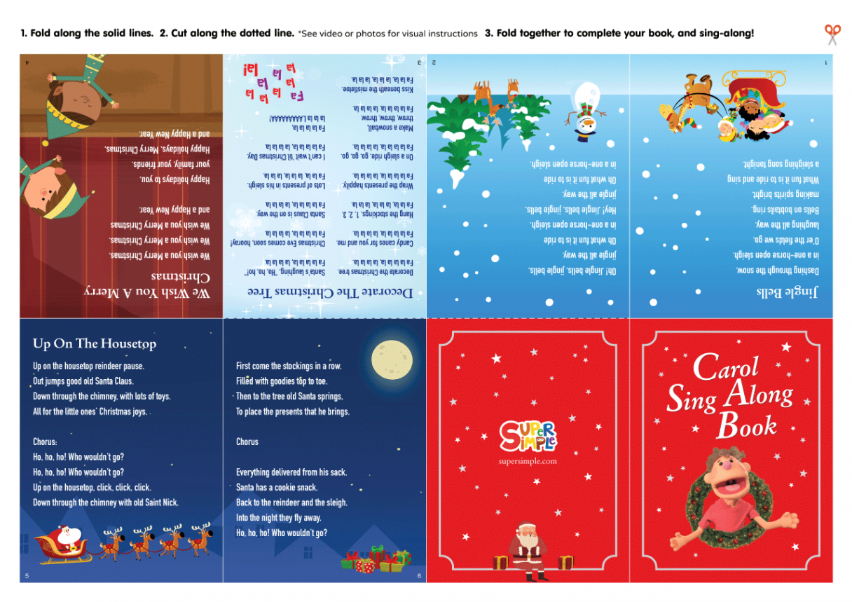 Christmas Carol Sing-Along Book - Super Simple