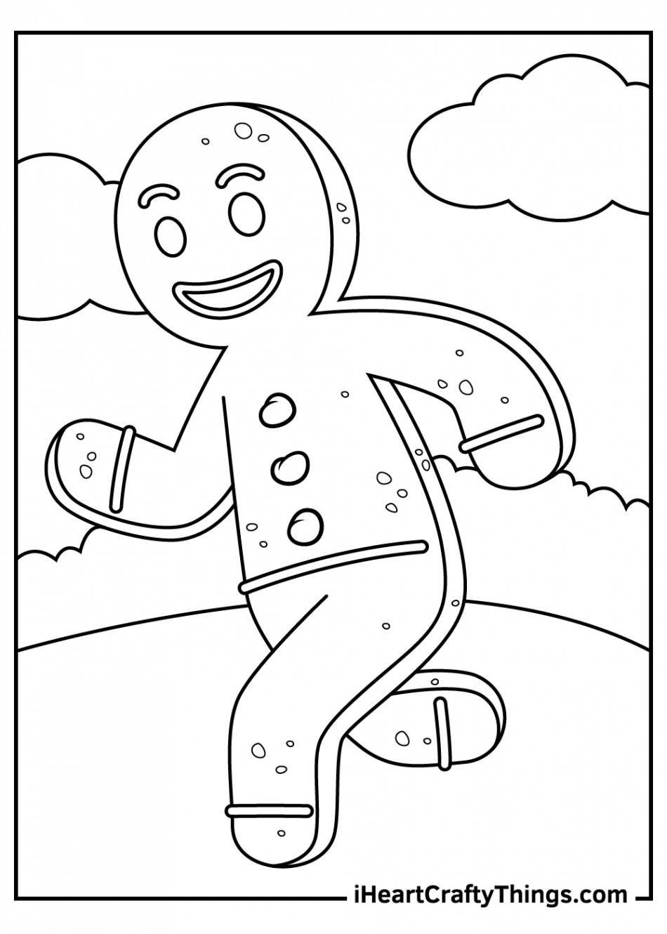 Christmas Gingerbread Coloring Pages (% Free Printables)