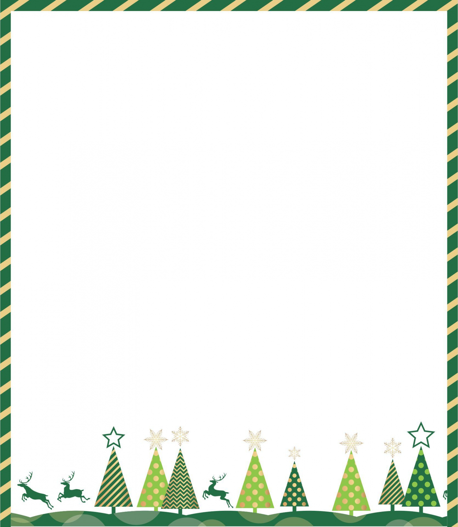 Christmas Paper Border Templates  Free christmas flyer templates