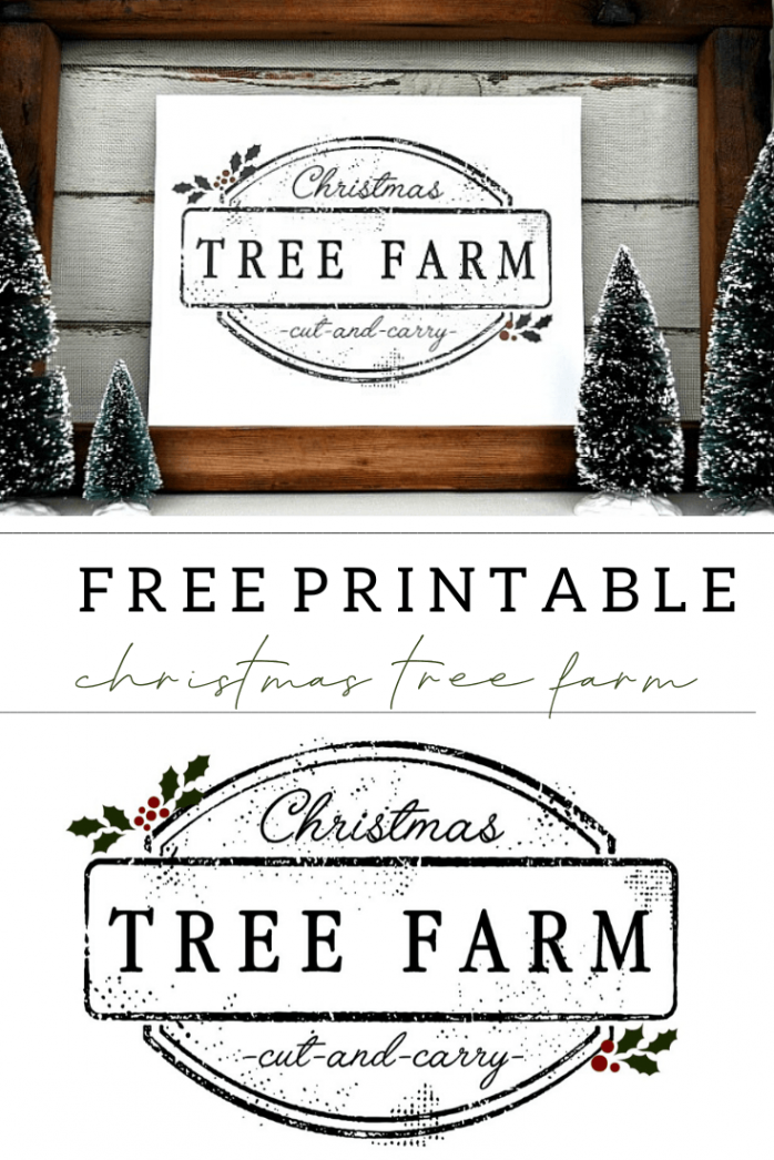 Christmas Tree Farm Printable  Little Glass Jar