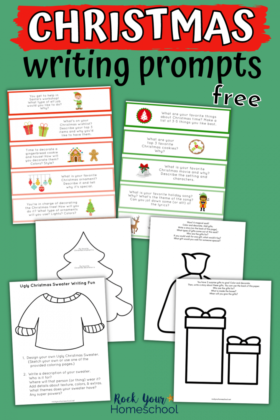 Christmas Writing Prompts for Kids (Free Printable)