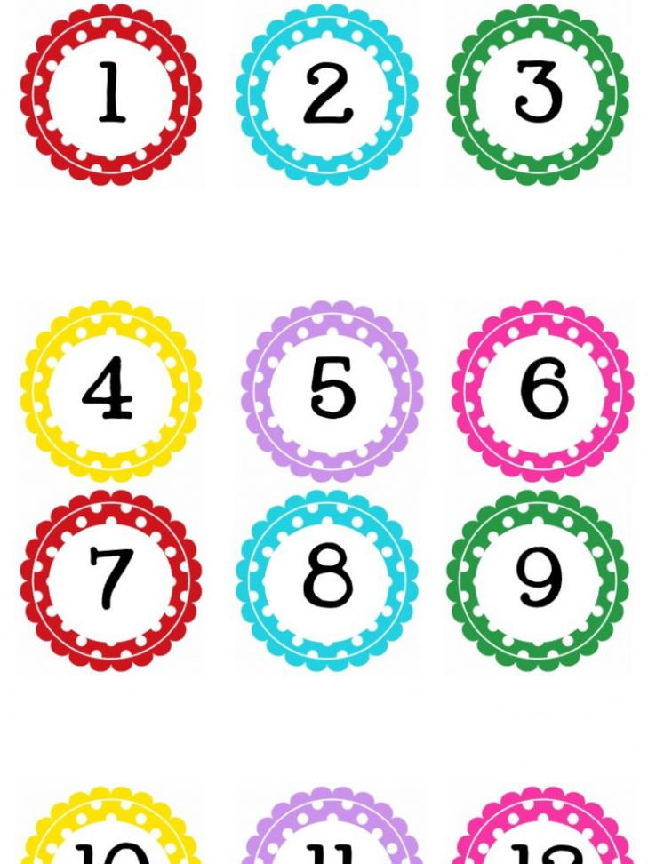 Circle Polka Dot Numbers -00 - Free download as PDF File (