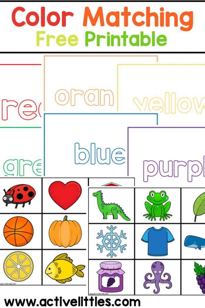 Color Sorting Printable Activity - Active Littles