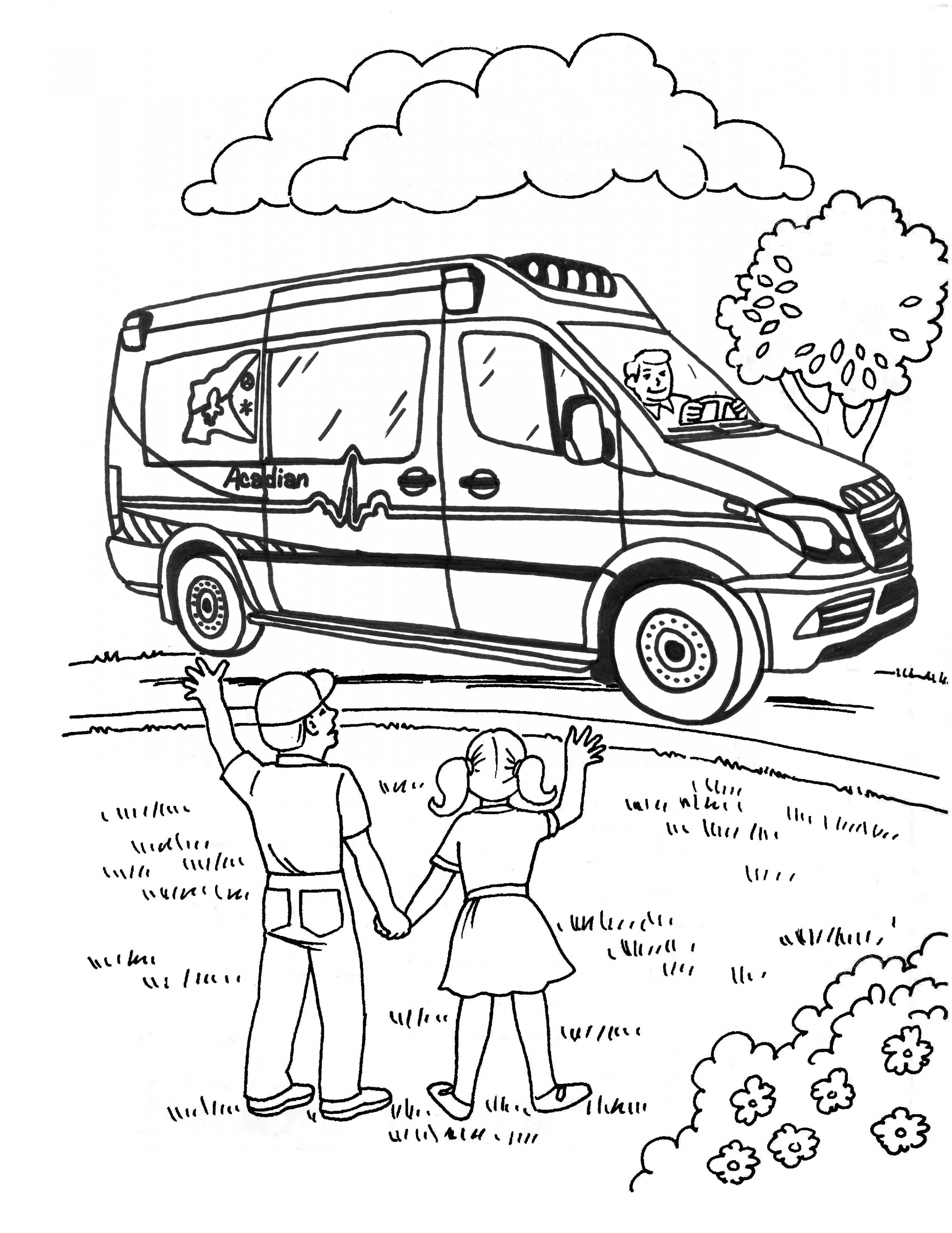 Coloring and Activity Sheets  Acadian Ambulance Service