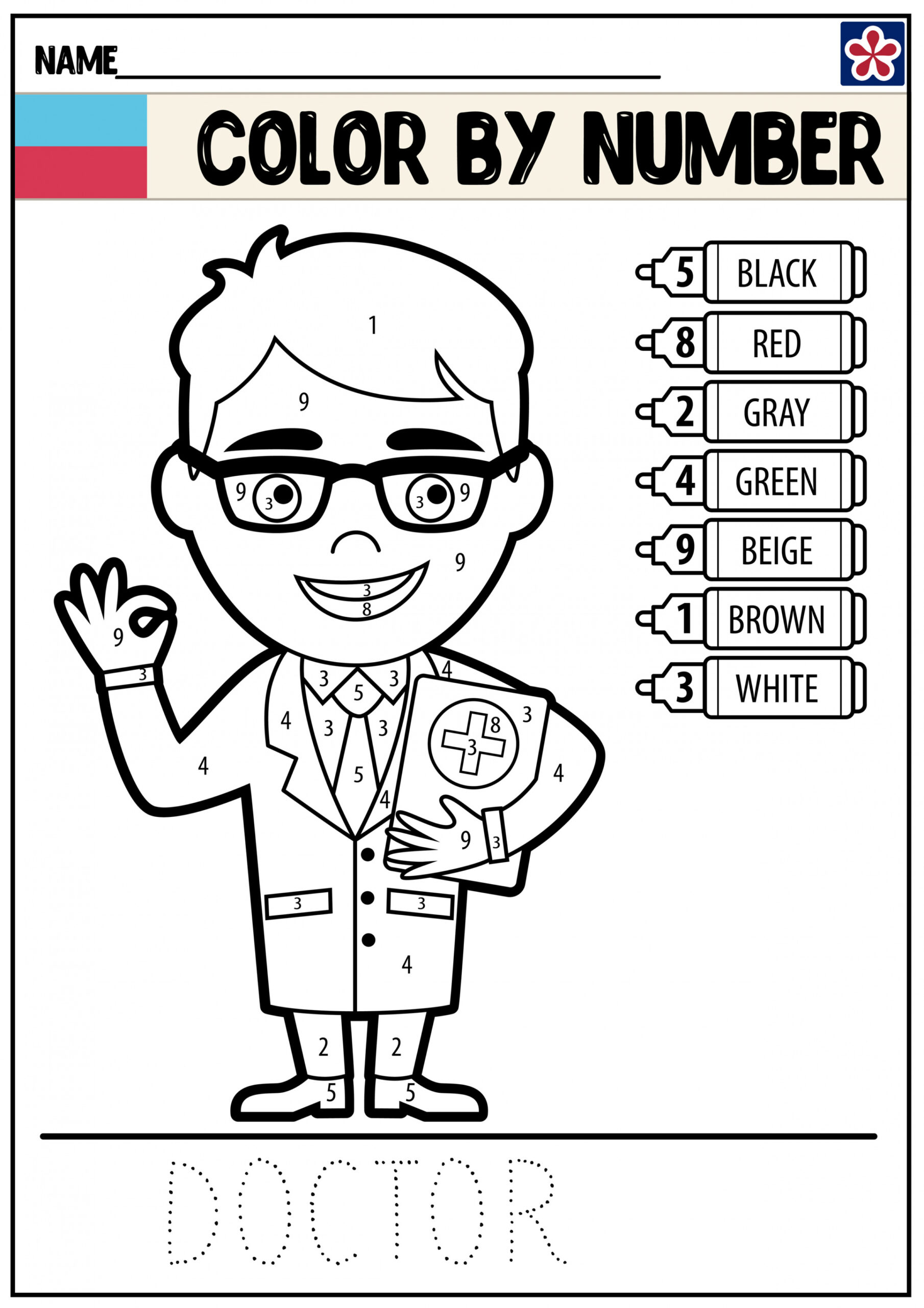 Community Helpers Worksheets: Doctor. TeachersMag