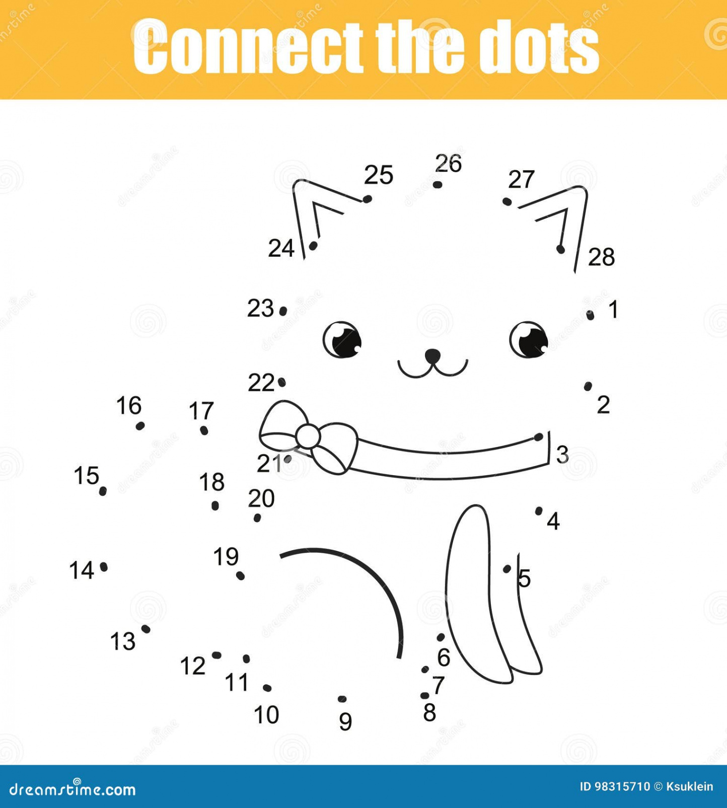 Connect the Dots by Numbers Children Educational Game