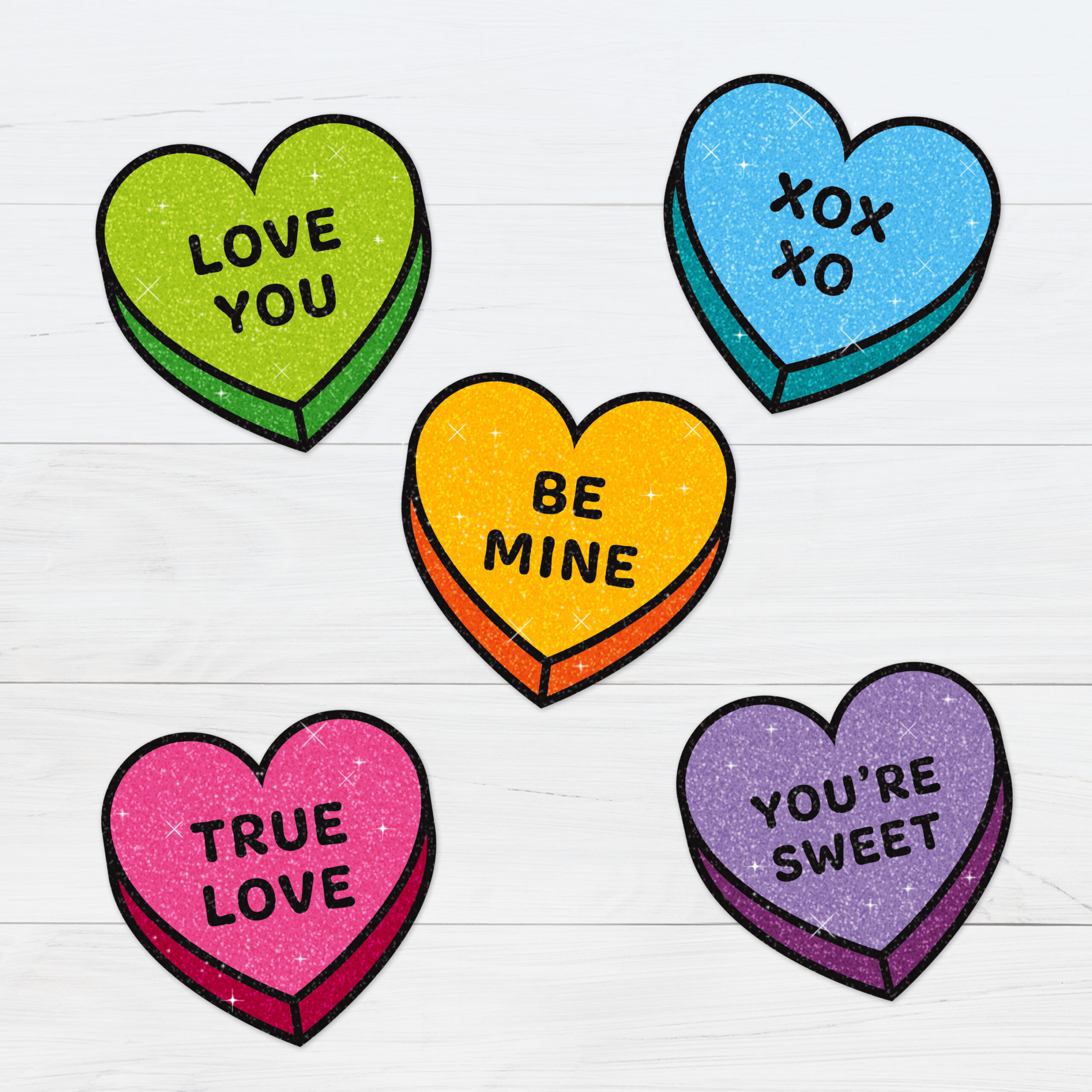 Conversation Hearts - Free Printable Download