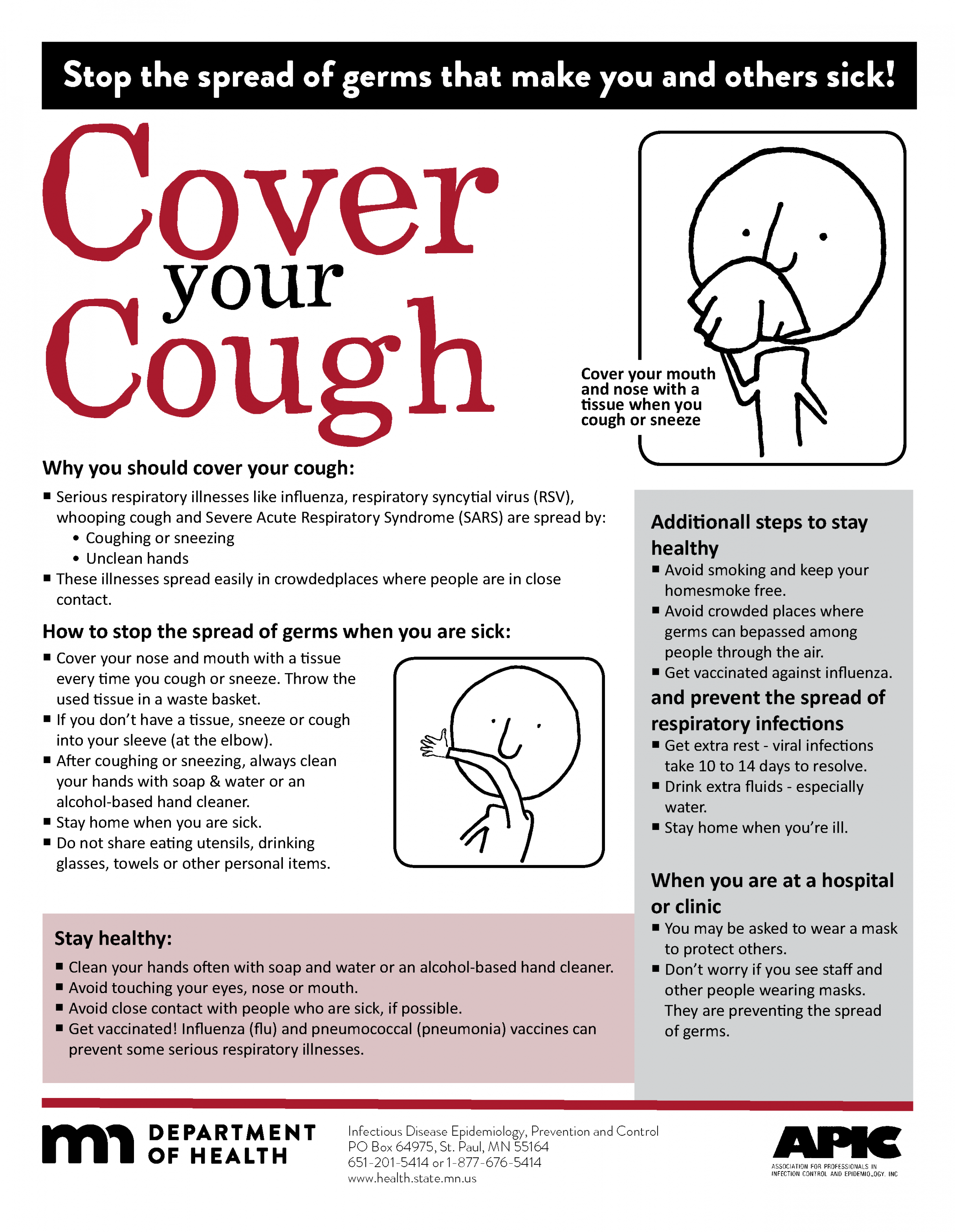 Cover Your Cough - MN Dept