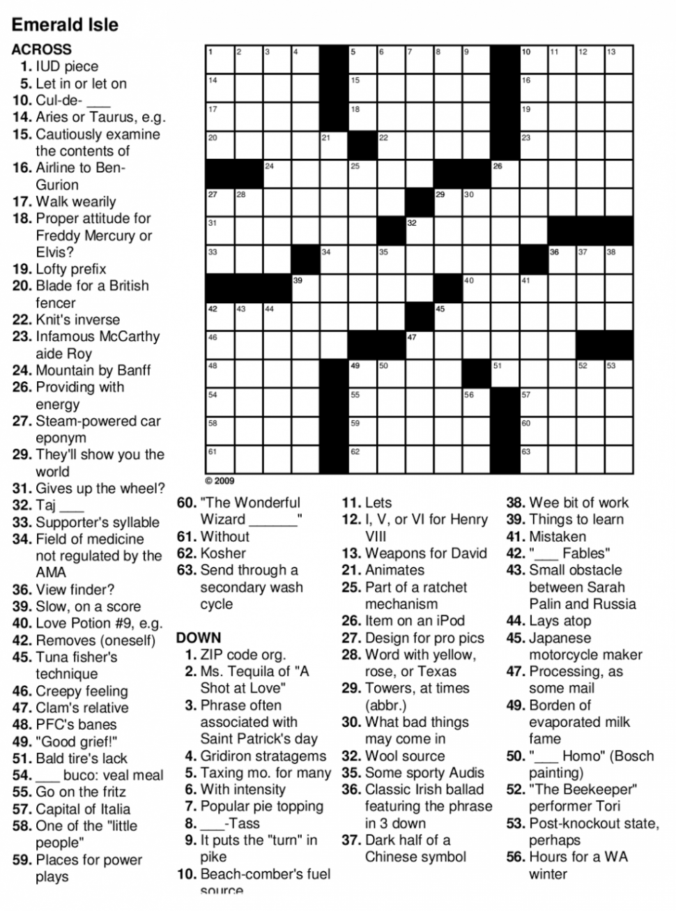 crossword puzzles - Google Search  Free printable crossword