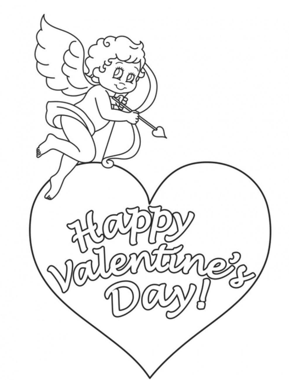 Cupid coloring pages - ColoringLib