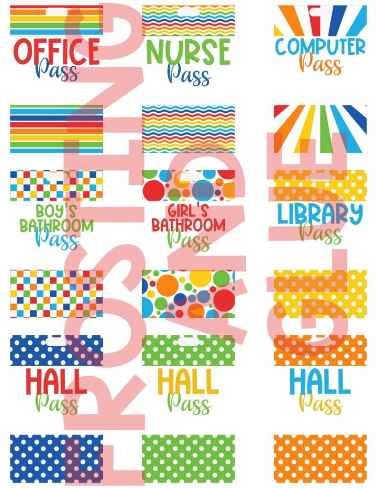 Cute & Free Printable Hall Pass Templates