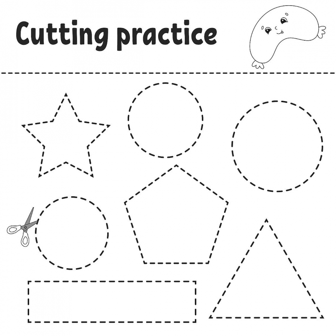 Cutting Practice Worksheets for Kids: Free Printable Activity