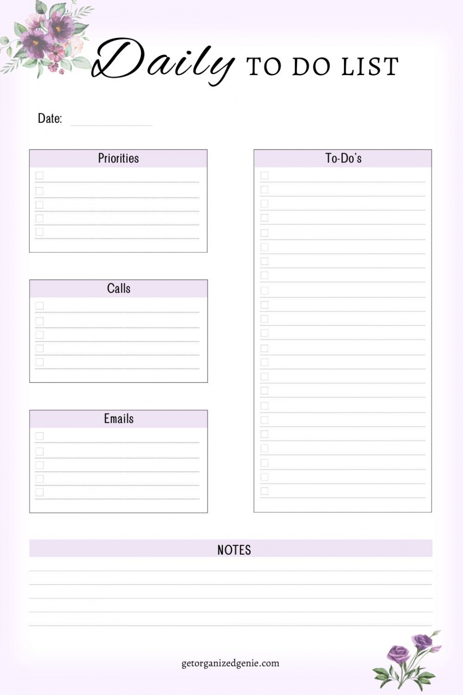 Daily To Do List Printable To Boost Productivity